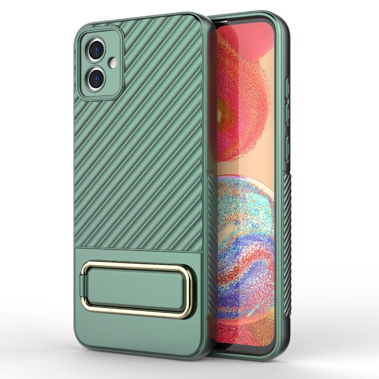 For Samsung Galaxy A04E Wavy Textured Phone Case