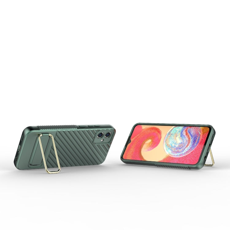 For Samsung Galaxy A04E Wavy Textured Phone Case