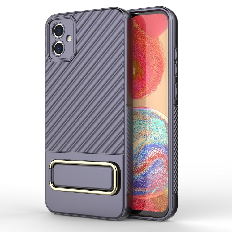 For Samsung Galaxy A04E Wavy Textured Phone Case