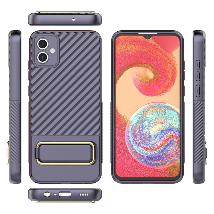 For Samsung Galaxy A04E Wavy Textured Phone Case