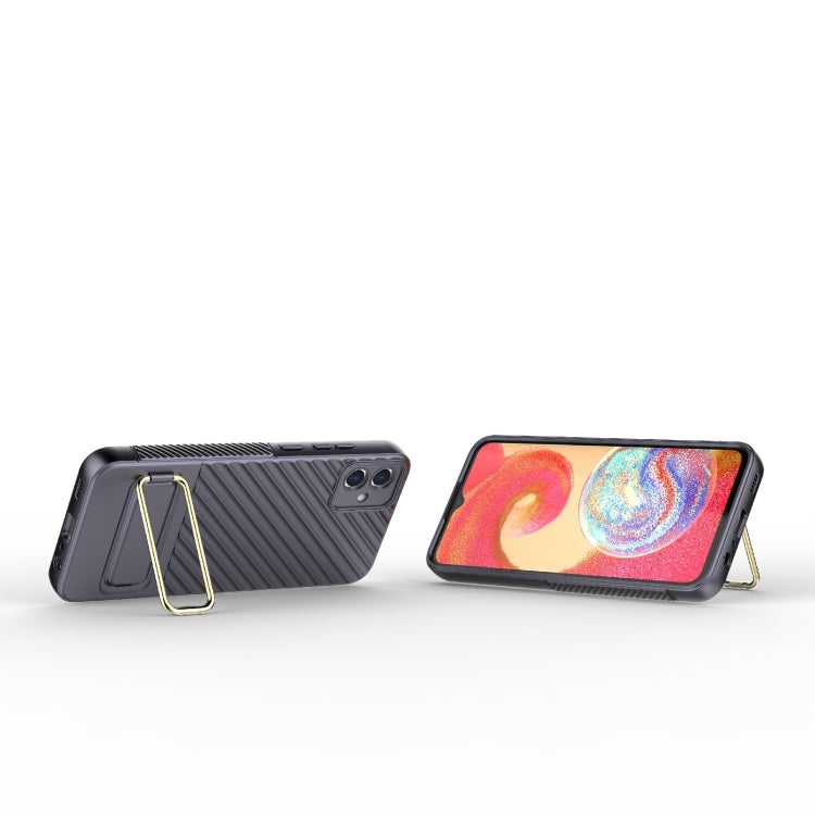 For Samsung Galaxy A04E Wavy Textured Phone Case