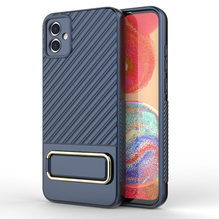 For Samsung Galaxy A04E Wavy Textured Phone Case