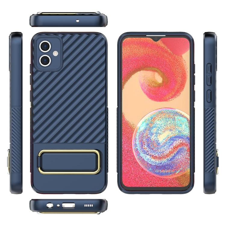 For Samsung Galaxy A04E Wavy Textured Phone Case