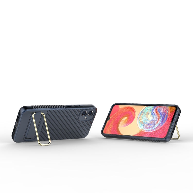 For Samsung Galaxy A04E Wavy Textured Phone Case