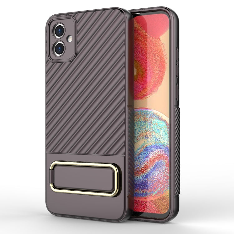 For Samsung Galaxy A04E Wavy Textured Phone Case