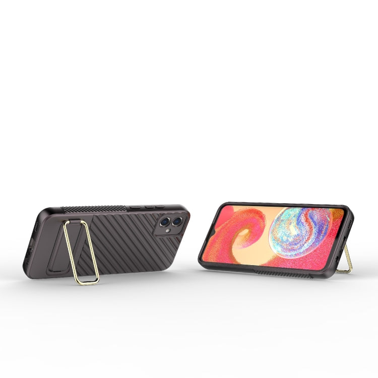 For Samsung Galaxy A04E Wavy Textured Phone Case
