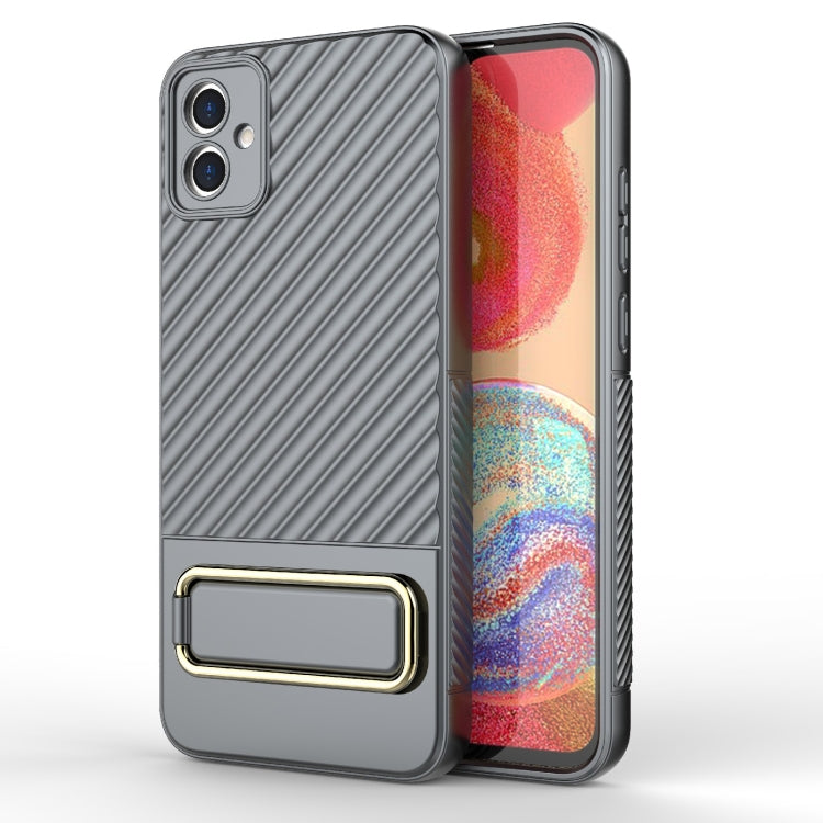 For Samsung Galaxy A04E Wavy Textured Phone Case