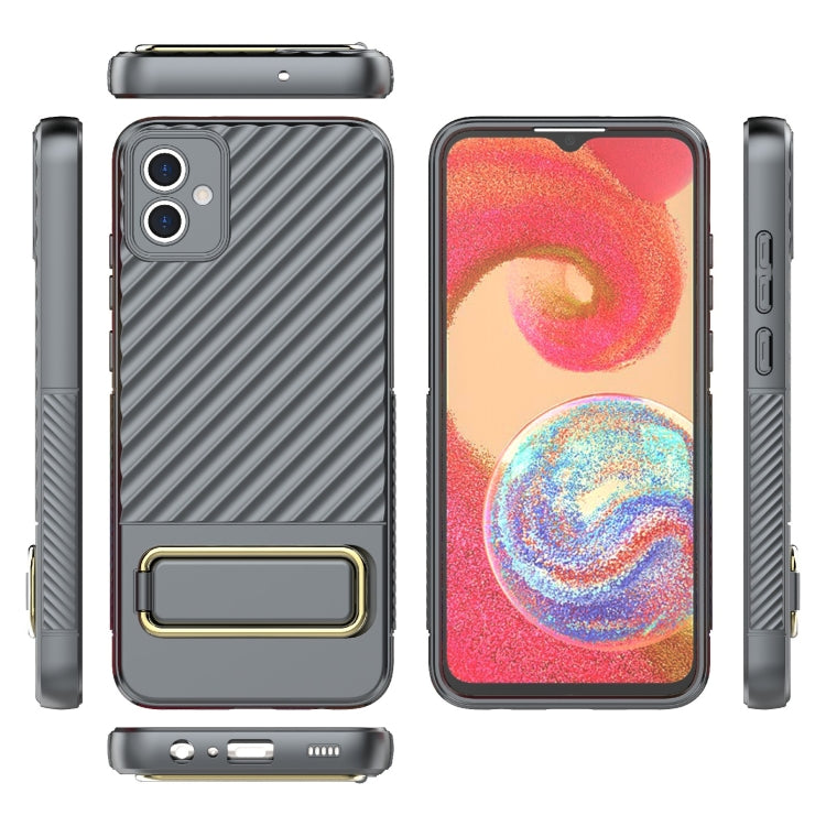 For Samsung Galaxy A04E Wavy Textured Phone Case