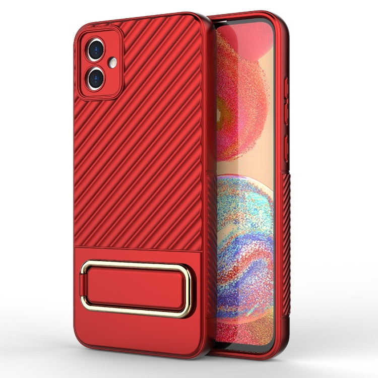 For Samsung Galaxy A04E Wavy Textured Phone Case
