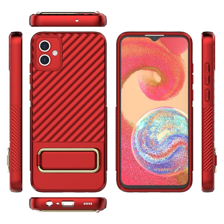 For Samsung Galaxy A04E Wavy Textured Phone Case