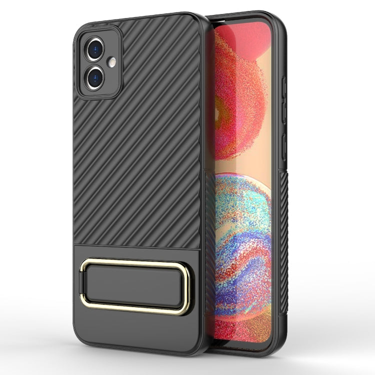 For Samsung Galaxy A04E Wavy Textured Phone Case