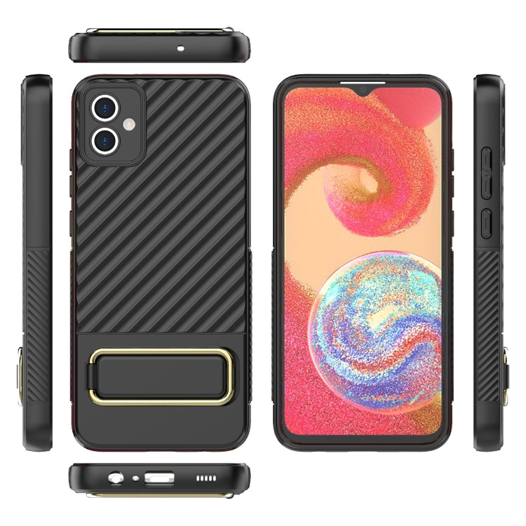 For Samsung Galaxy A04E Wavy Textured Phone Case