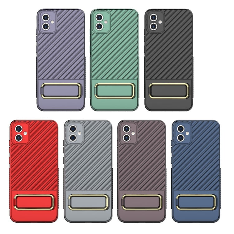 For Samsung Galaxy A04E Wavy Textured Phone Case