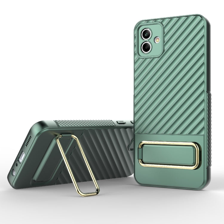 For Samsung Galaxy A04 Wavy Textured Phone Case