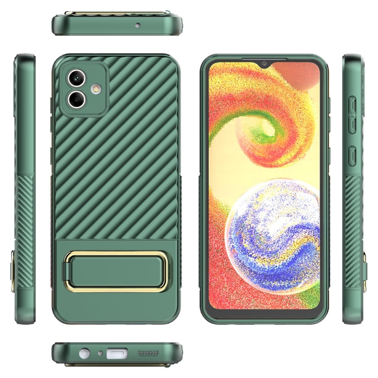 For Samsung Galaxy A04 Wavy Textured Phone Case
