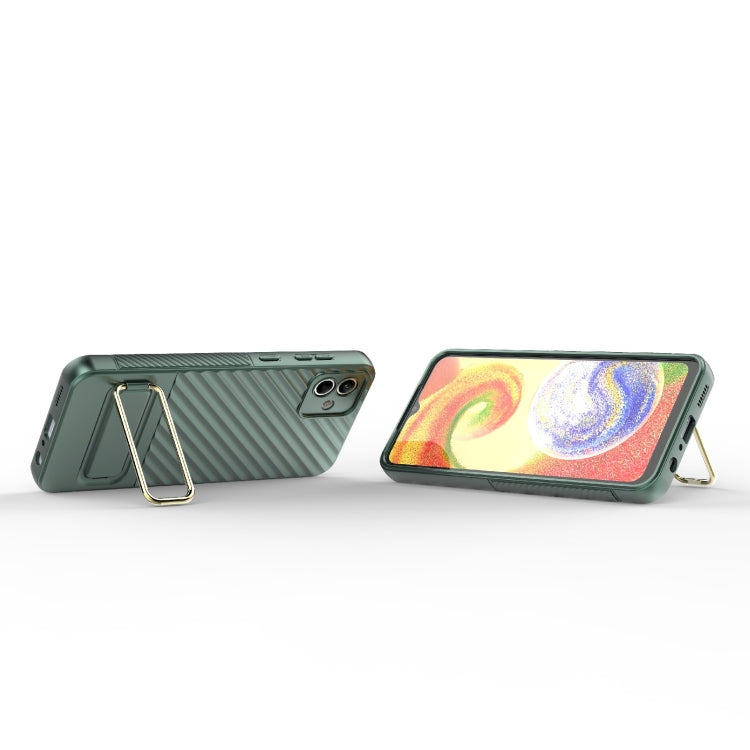For Samsung Galaxy A04 Wavy Textured Phone Case