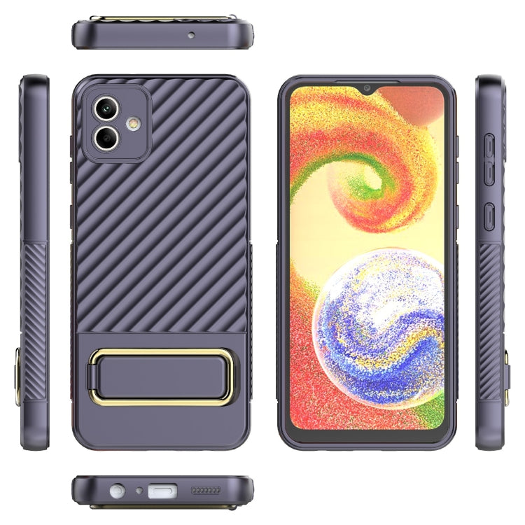 For Samsung Galaxy A04 Wavy Textured Phone Case
