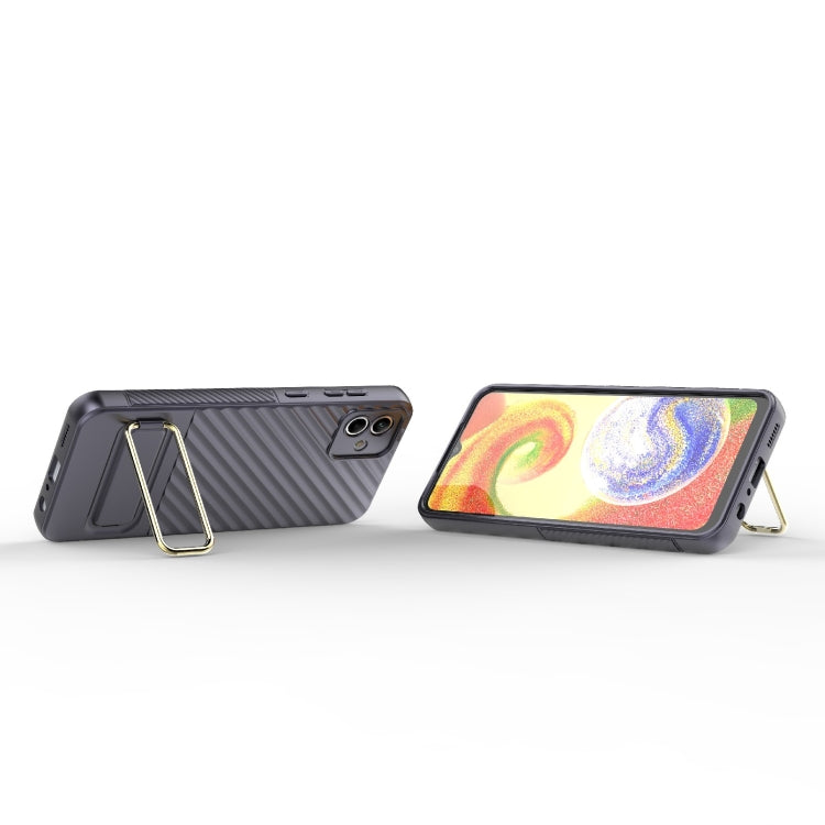 For Samsung Galaxy A04 Wavy Textured Phone Case