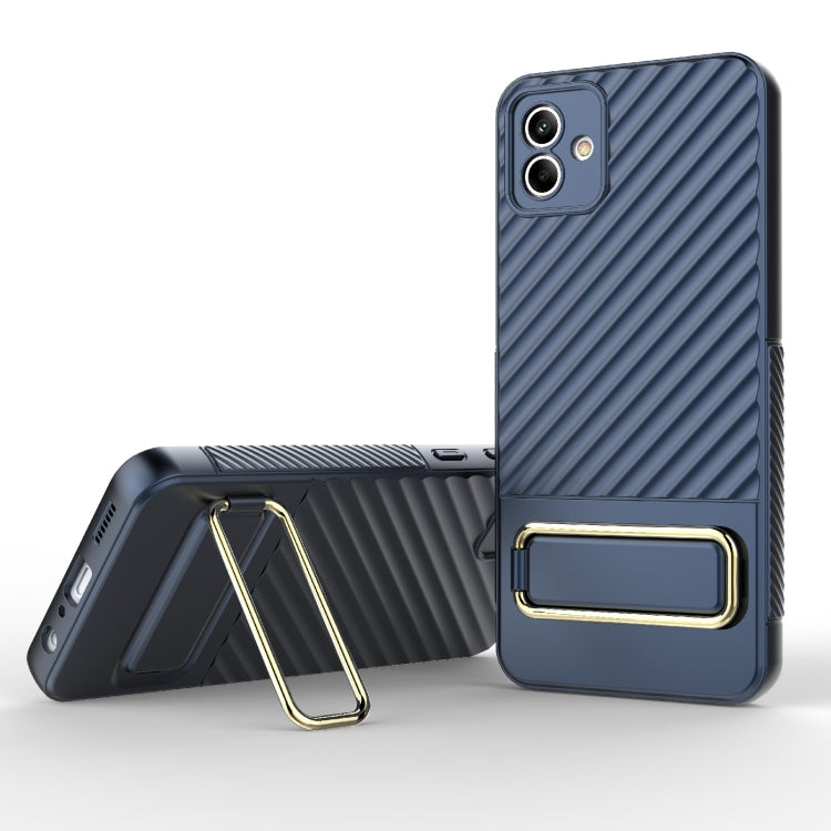 For Samsung Galaxy A04 Wavy Textured Phone Case
