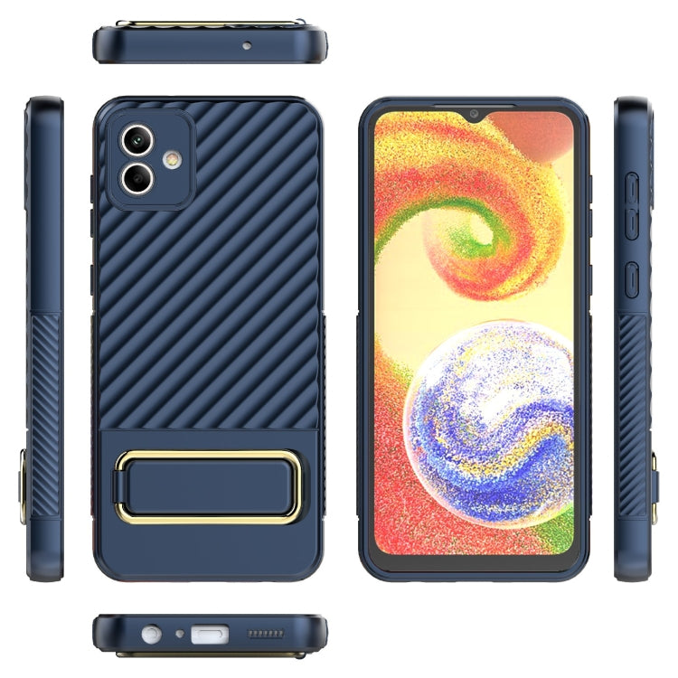For Samsung Galaxy A04 Wavy Textured Phone Case