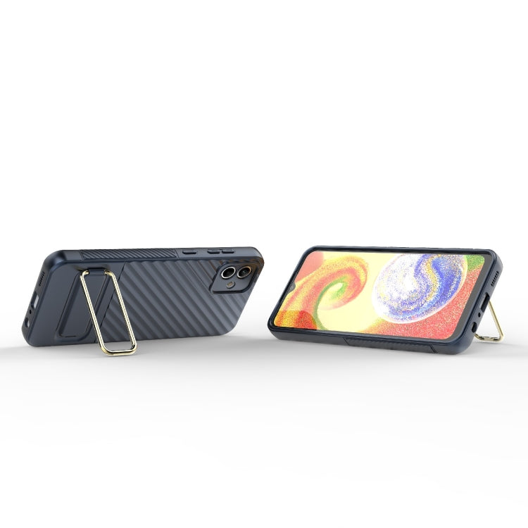 For Samsung Galaxy A04 Wavy Textured Phone Case
