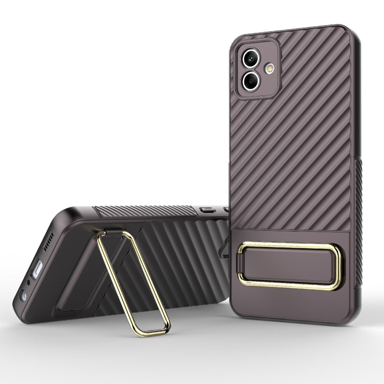 For Samsung Galaxy A04 Wavy Textured Phone Case