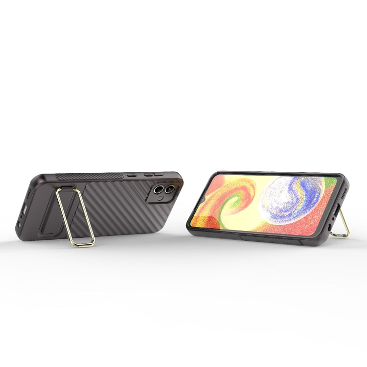 For Samsung Galaxy A04 Wavy Textured Phone Case