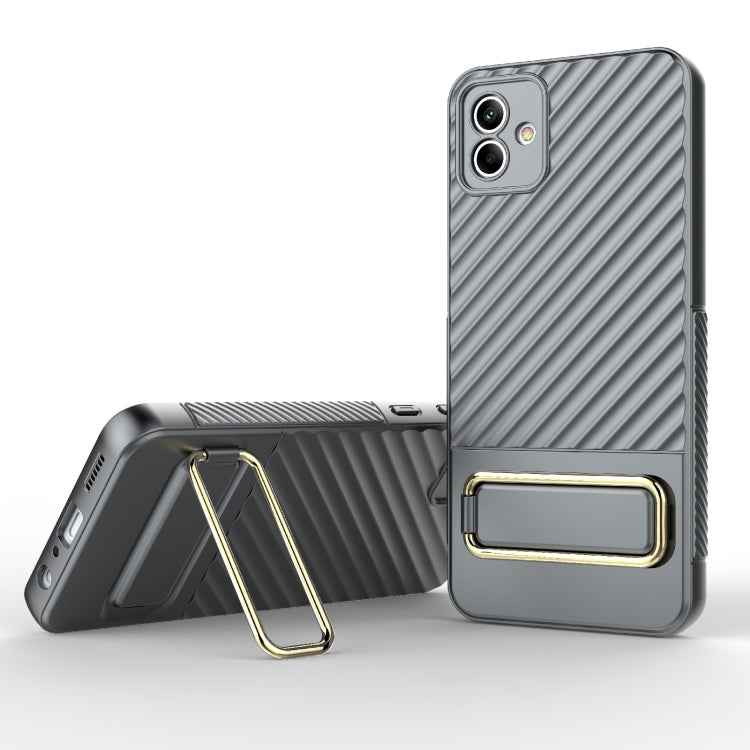 For Samsung Galaxy A04 Wavy Textured Phone Case