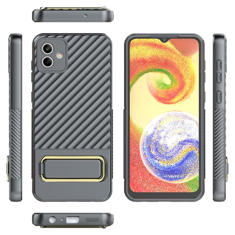For Samsung Galaxy A04 Wavy Textured Phone Case