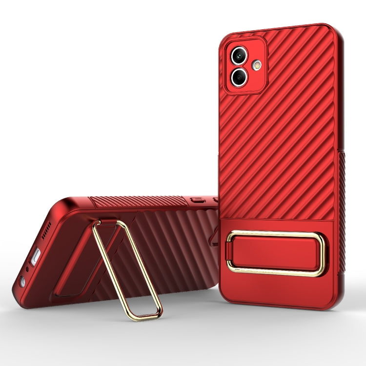 For Samsung Galaxy A04 Wavy Textured Phone Case