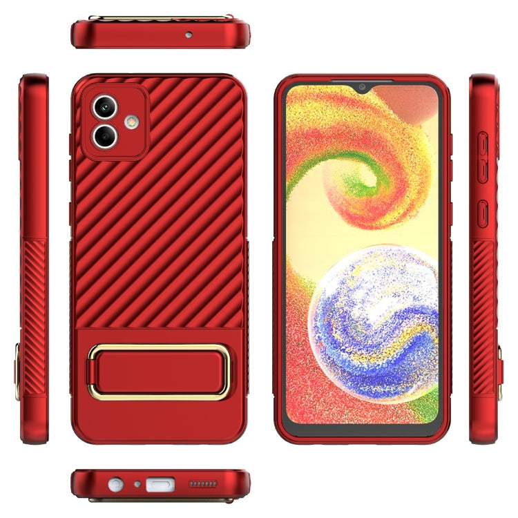 For Samsung Galaxy A04 Wavy Textured Phone Case