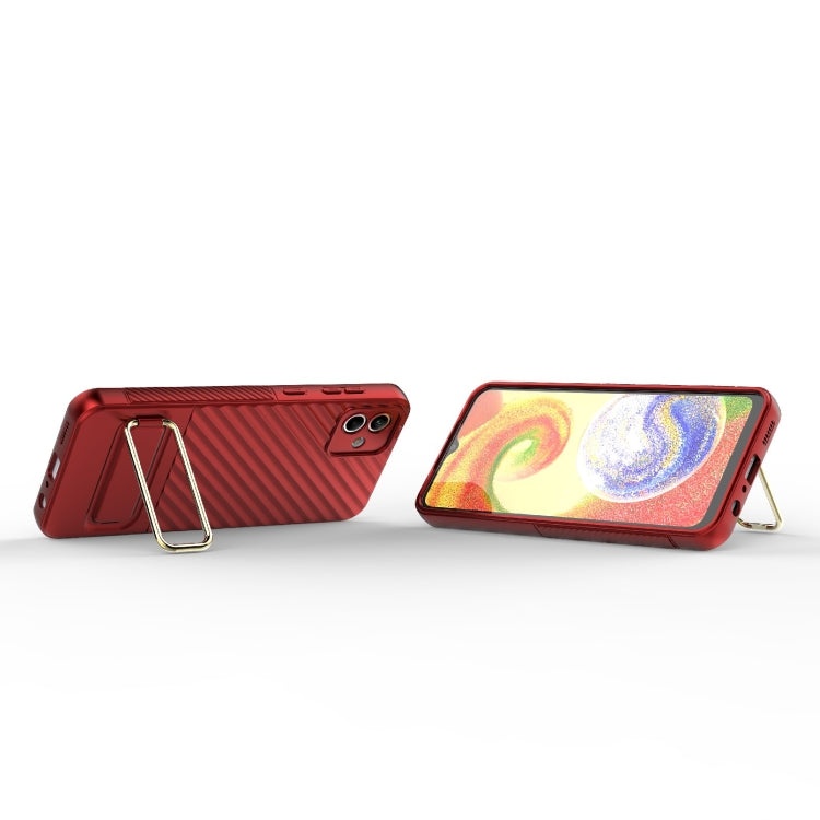 For Samsung Galaxy A04 Wavy Textured Phone Case