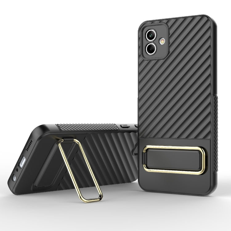For Samsung Galaxy A04 Wavy Textured Phone Case