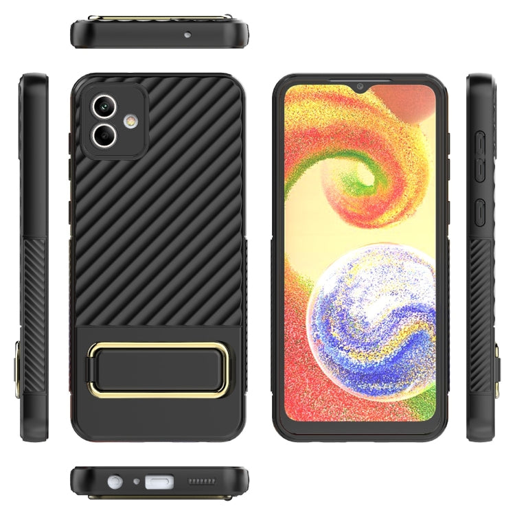 For Samsung Galaxy A04 Wavy Textured Phone Case