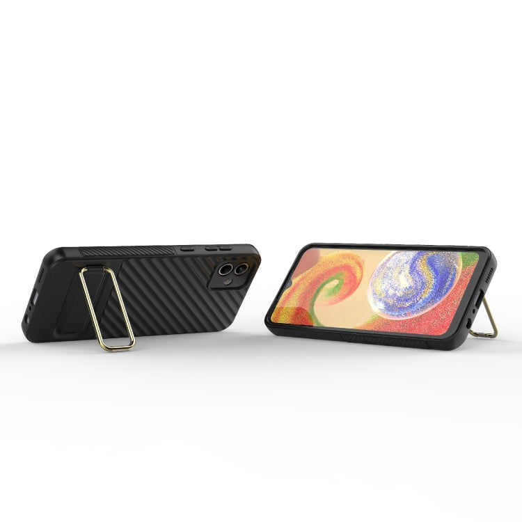 For Samsung Galaxy A04 Wavy Textured Phone Case