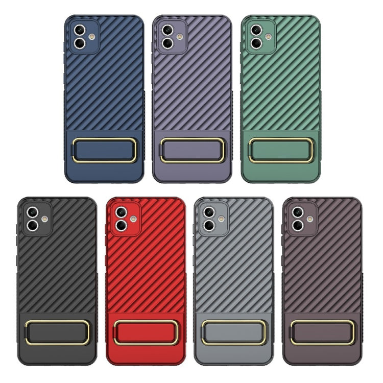 For Samsung Galaxy A04 Wavy Textured Phone Case