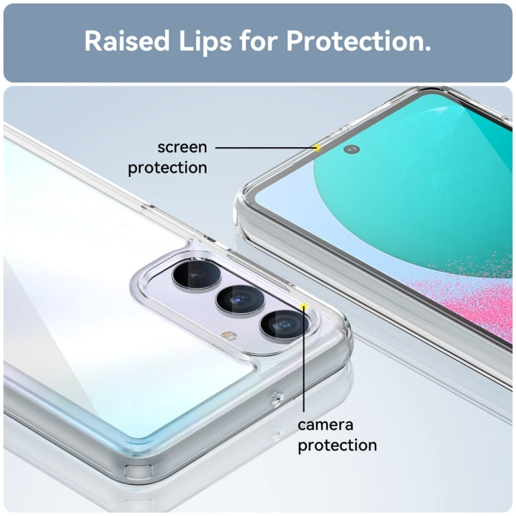 For Samsung Galaxy M54 5G Colorful Series Acrylic + TPU Phone Case