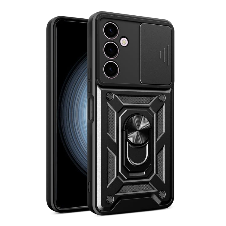 For Samsung Galaxy A24 4G Sliding Camera Cover Design TPU+PC Phone Case