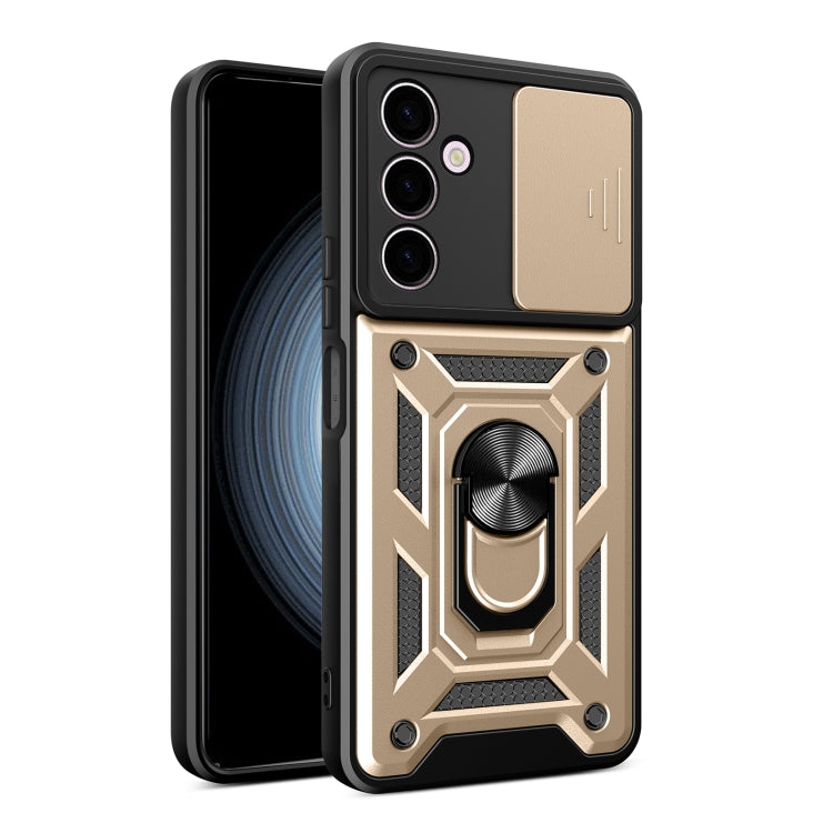 For Samsung Galaxy A24 4G Sliding Camera Cover Design TPU+PC Phone Case