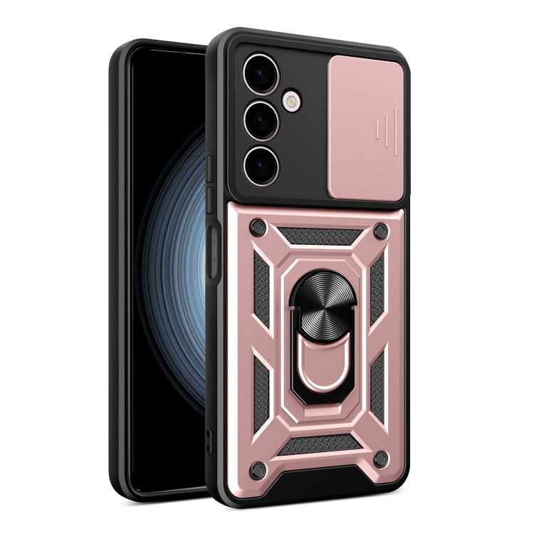 For Samsung Galaxy A24 4G Sliding Camera Cover Design TPU+PC Phone Case