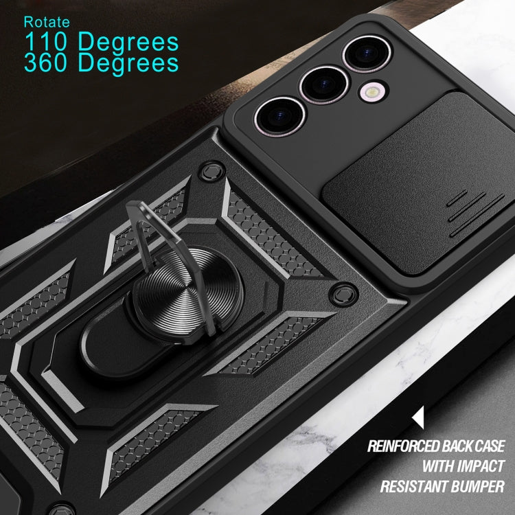 For Samsung Galaxy A24 4G Sliding Camera Cover Design TPU+PC Phone Case