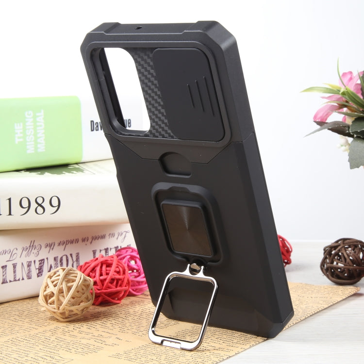 For Samsung Galaxy A24 4G Camera Shield Card Slot PC+TPU Phone Case