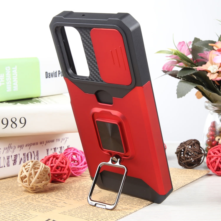For Samsung Galaxy A24 4G Camera Shield Card Slot PC+TPU Phone Case