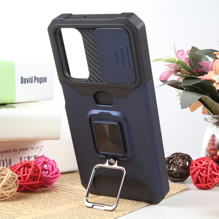 For Samsung Galaxy A24 4G Camera Shield Card Slot PC+TPU Phone Case