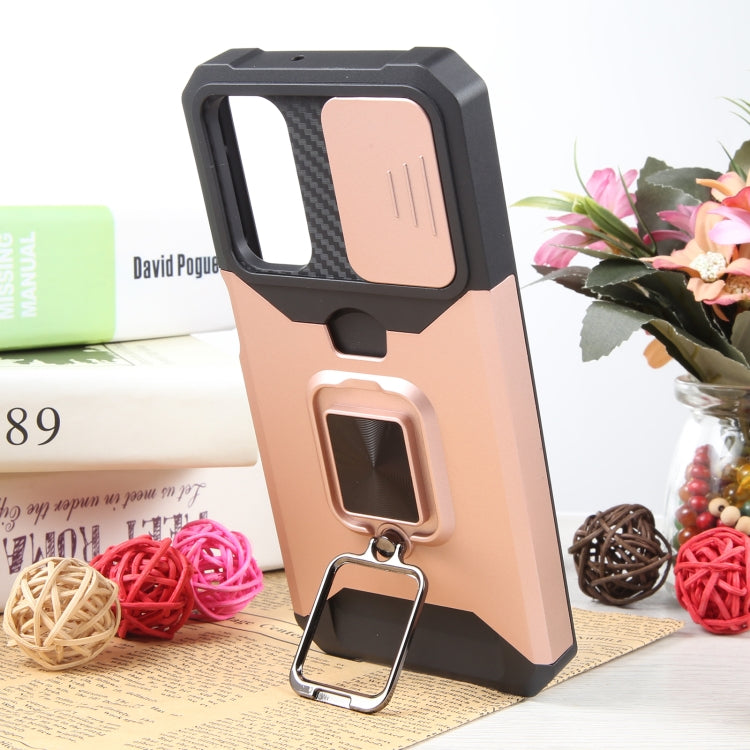 For Samsung Galaxy A24 4G Camera Shield Card Slot PC+TPU Phone Case
