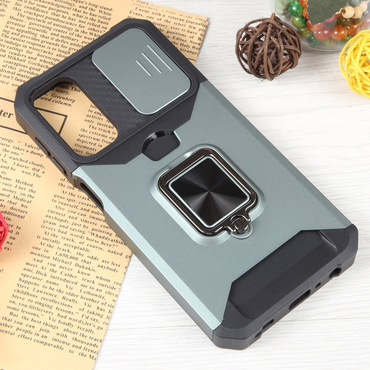 For Samsung Galaxy A24 4G Camera Shield Card Slot PC+TPU Phone Case