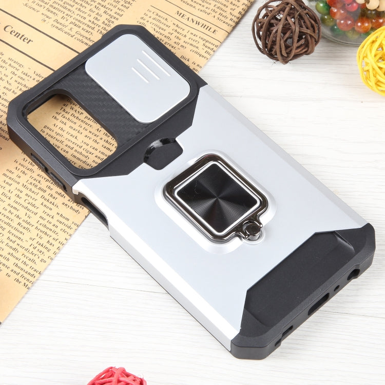 For Samsung Galaxy A24 4G Camera Shield Card Slot PC+TPU Phone Case