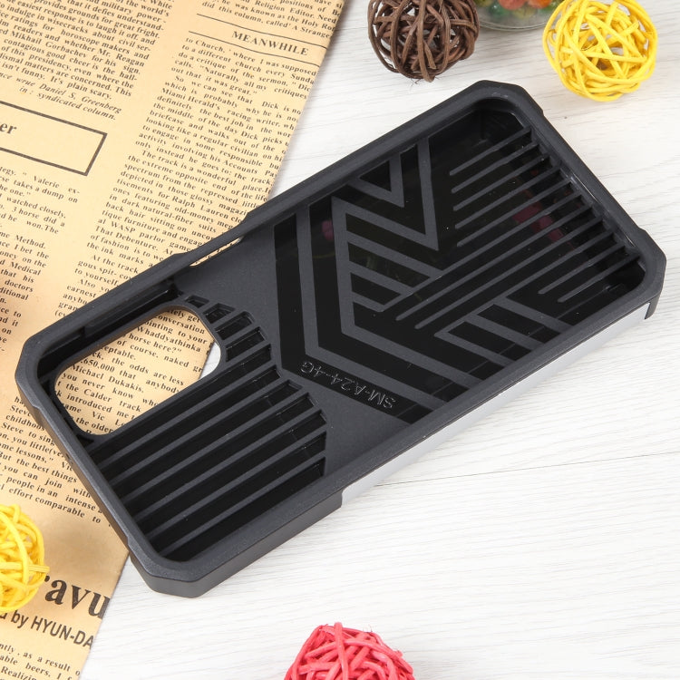 For Samsung Galaxy A24 4G Camera Shield Card Slot PC+TPU Phone Case