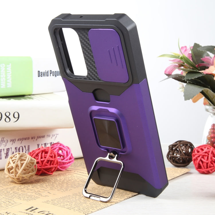 For Samsung Galaxy A24 4G Camera Shield Card Slot PC+TPU Phone Case