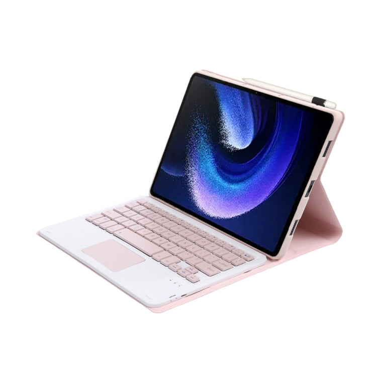 For Xiaomi Pad 6 / Pad 6 Pro A0N7-A Lambskin Texture Ultra-thin Bluetooth Keyboard Leather Case with Touchpad